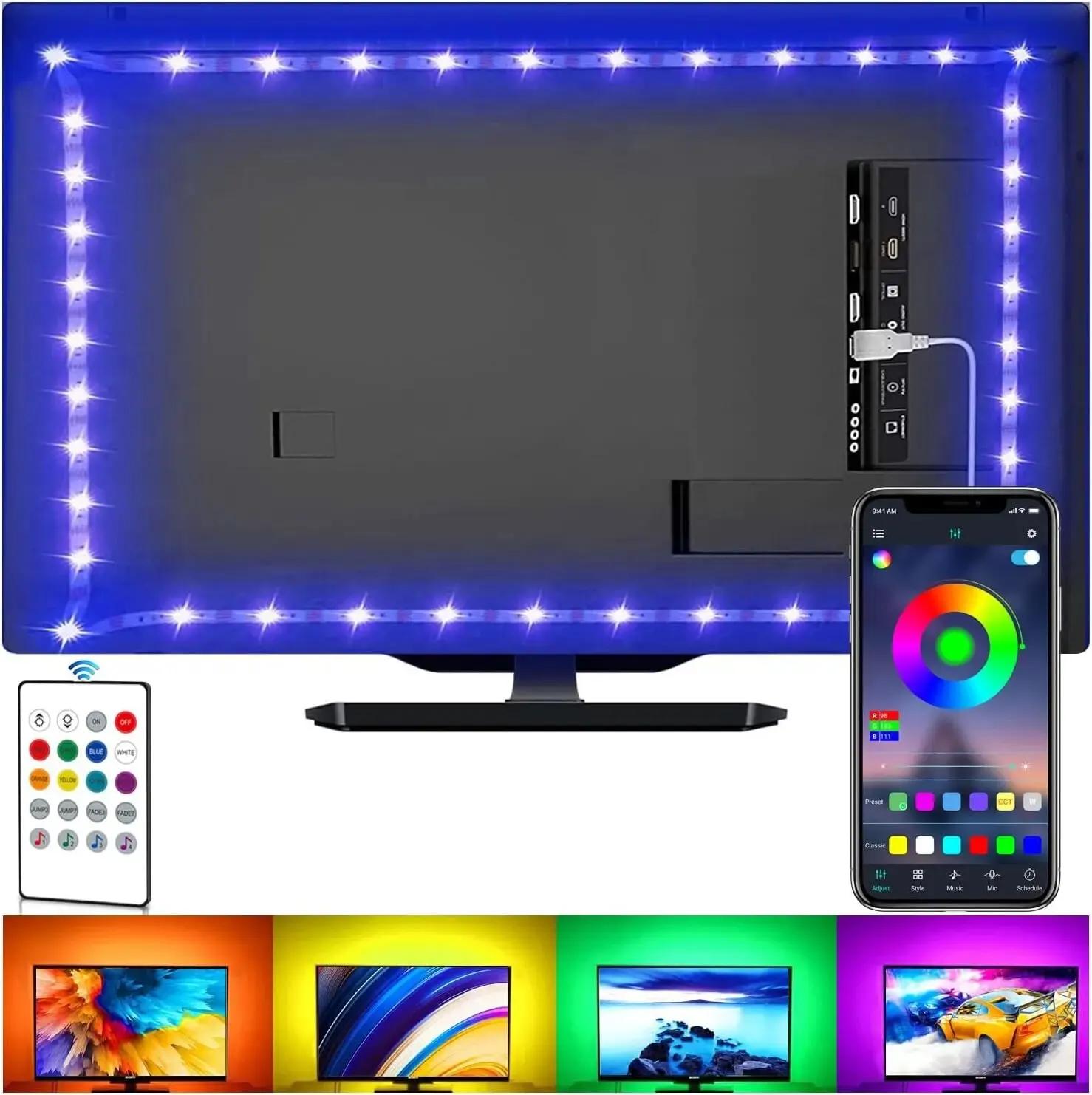 TV LED Ʈ ,  USB TV Ʈ ŰƮ,  , 5050SMD 5V RGB LED  , Ȩ  , 